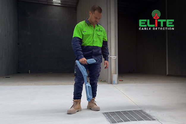 Underground cable detection work